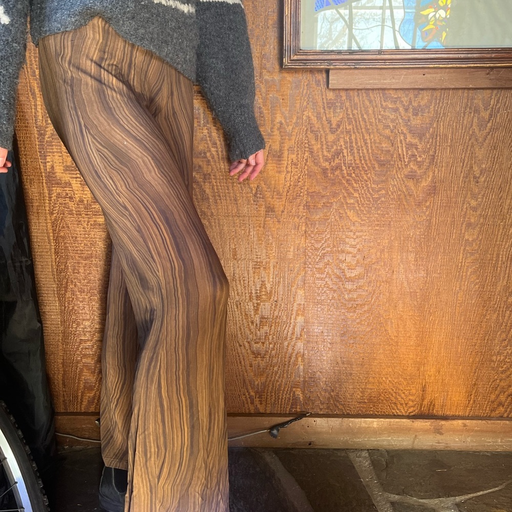 Paloma Wool Khali Zaida Wood Grain Pants | Sustainable viscose material